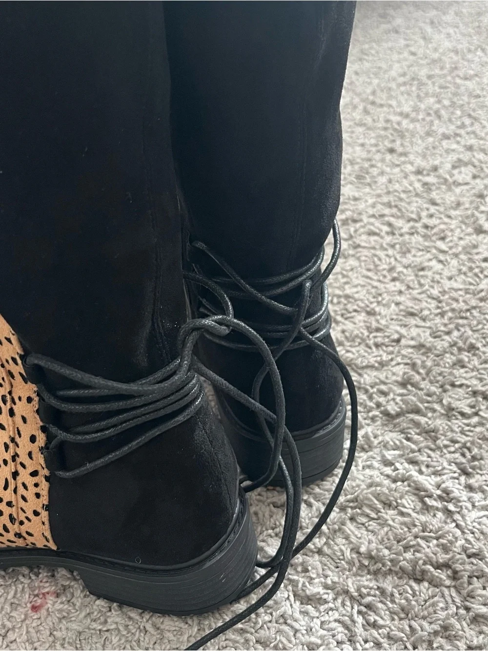 Knee high Leopard Print Boots